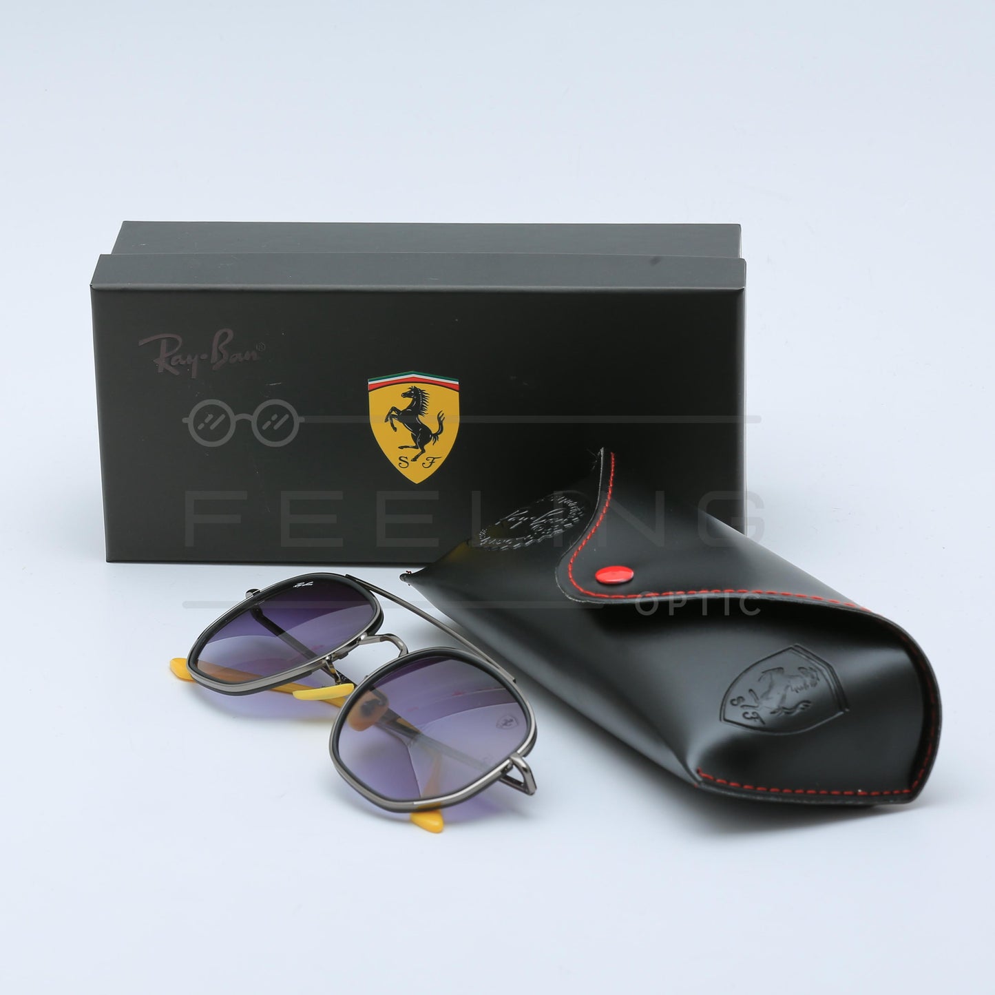 RAYBAN FERRARI RB-3748-M - Violet & Jaune