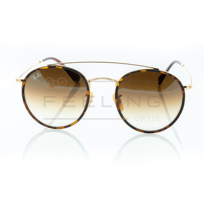 RAYBAN Double Bridge RB-3647N - Marron & Gold