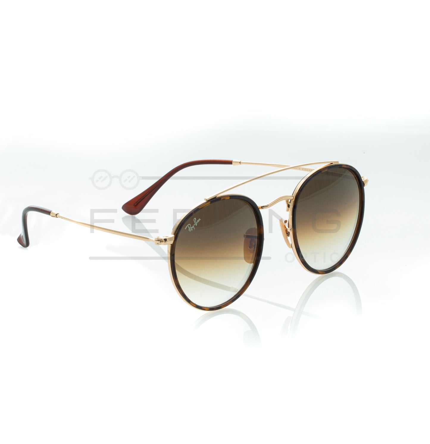 RAYBAN Double Bridge RB-3647N - Marron & Gold