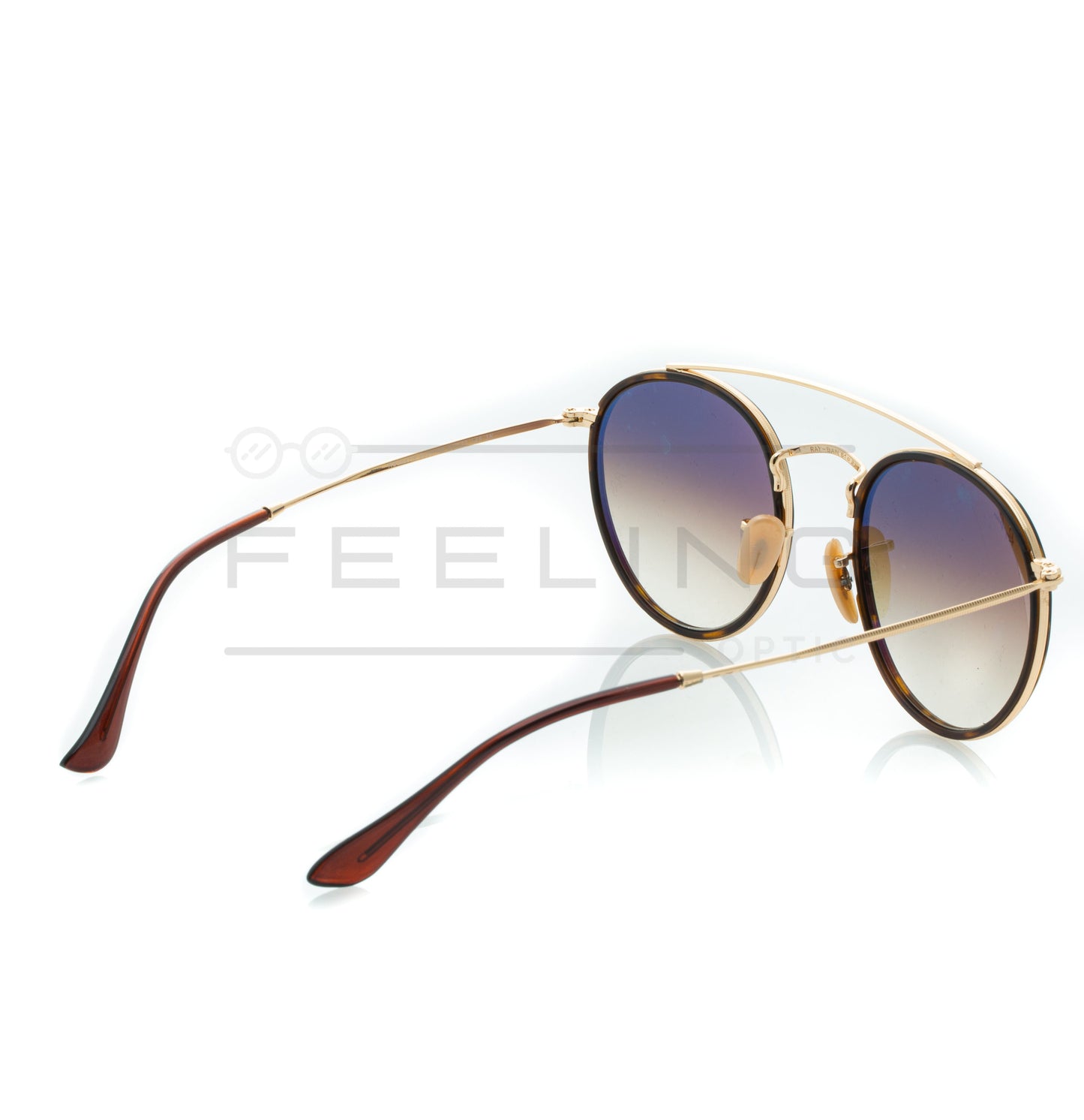 RAYBAN Double Bridge RB-3647N - Marron & Gold