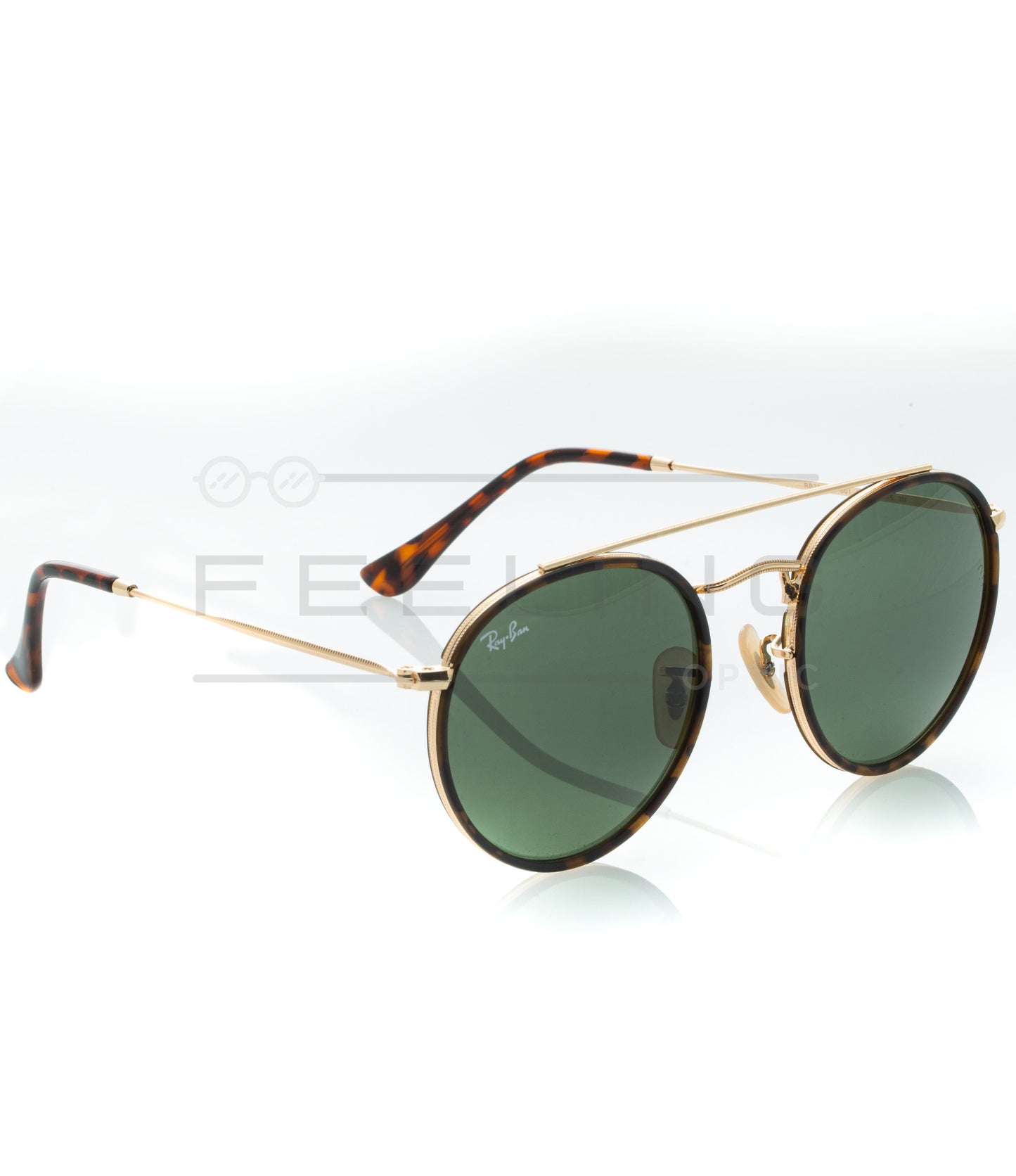 RAYBAN Double Bridge RB-3647N - Vert & Gold