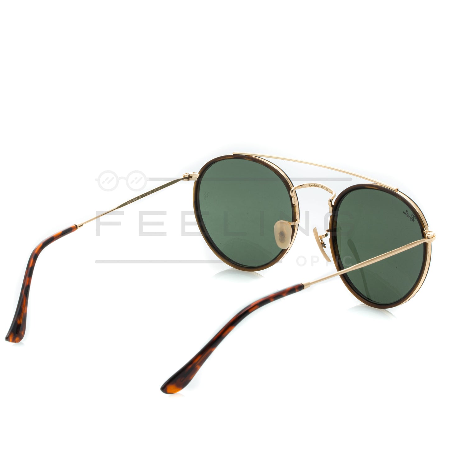 RAYBAN Double Bridge RB-3647N - Vert & Gold
