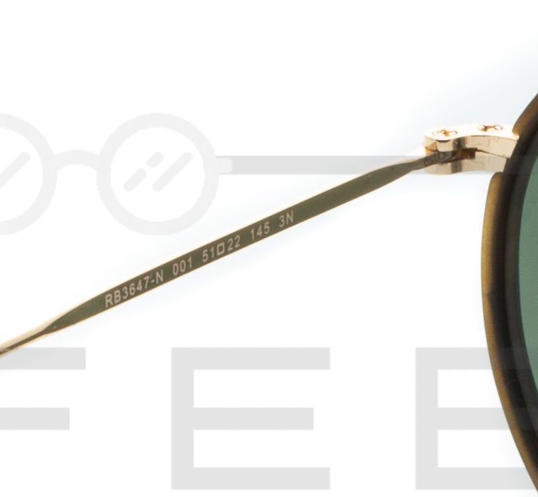 RAYBAN Double Bridge RB-3647N - Vert & Gold