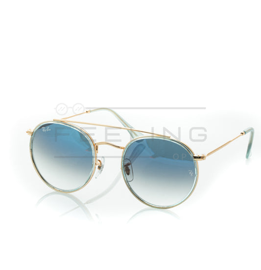 RAYBAN Double Bridge RB-3647N - Bleu & Gold