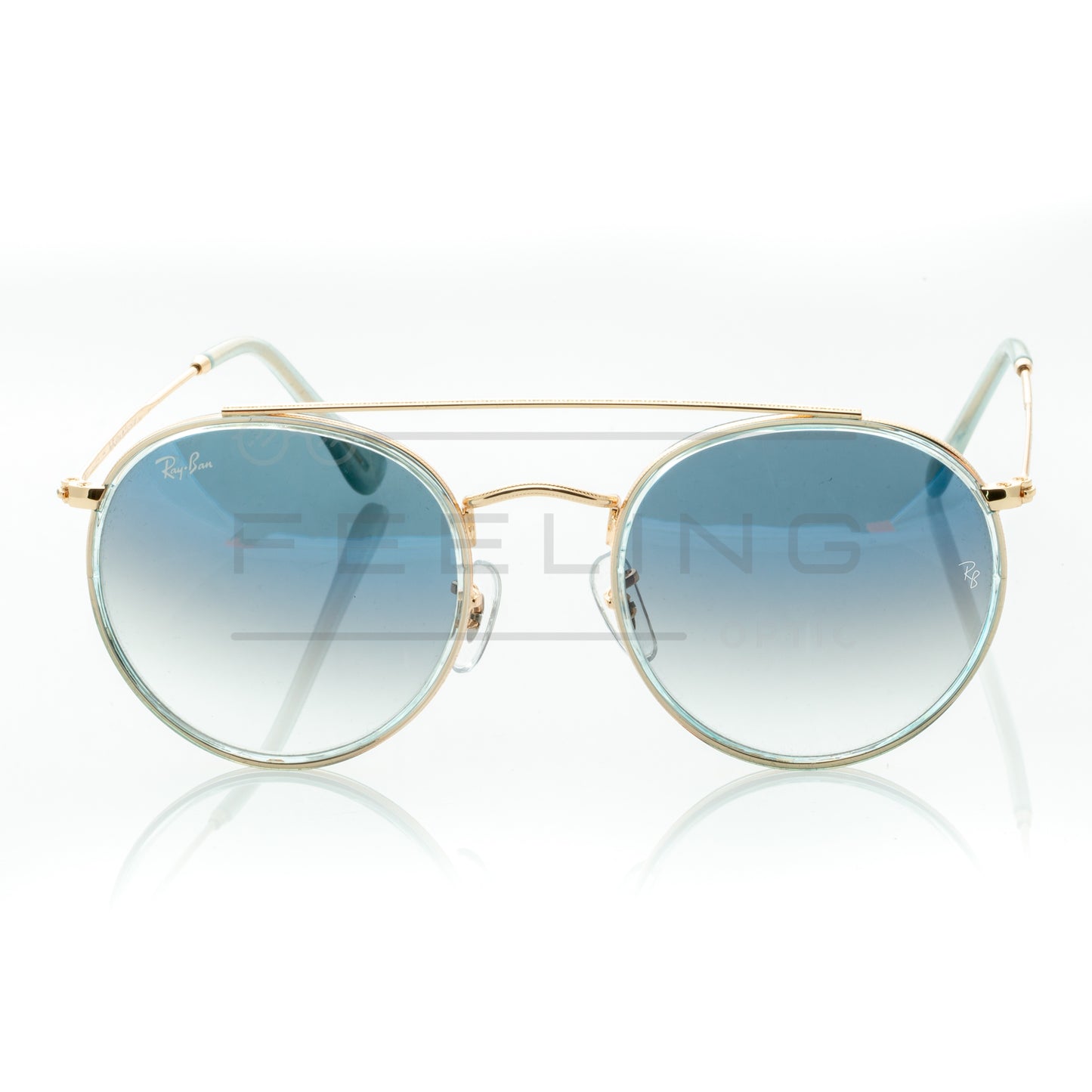 RAYBAN Double Bridge RB-3647N - Bleu & Gold
