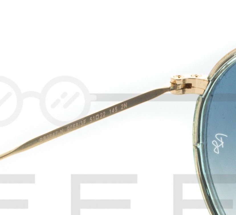 RAYBAN Double Bridge RB-3647N - Bleu & Gold