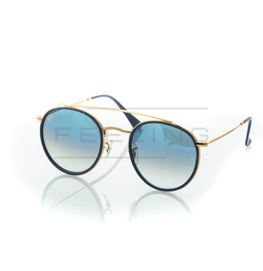 RAYBAN Double Bridge RB-3647N - Bleu & Gold