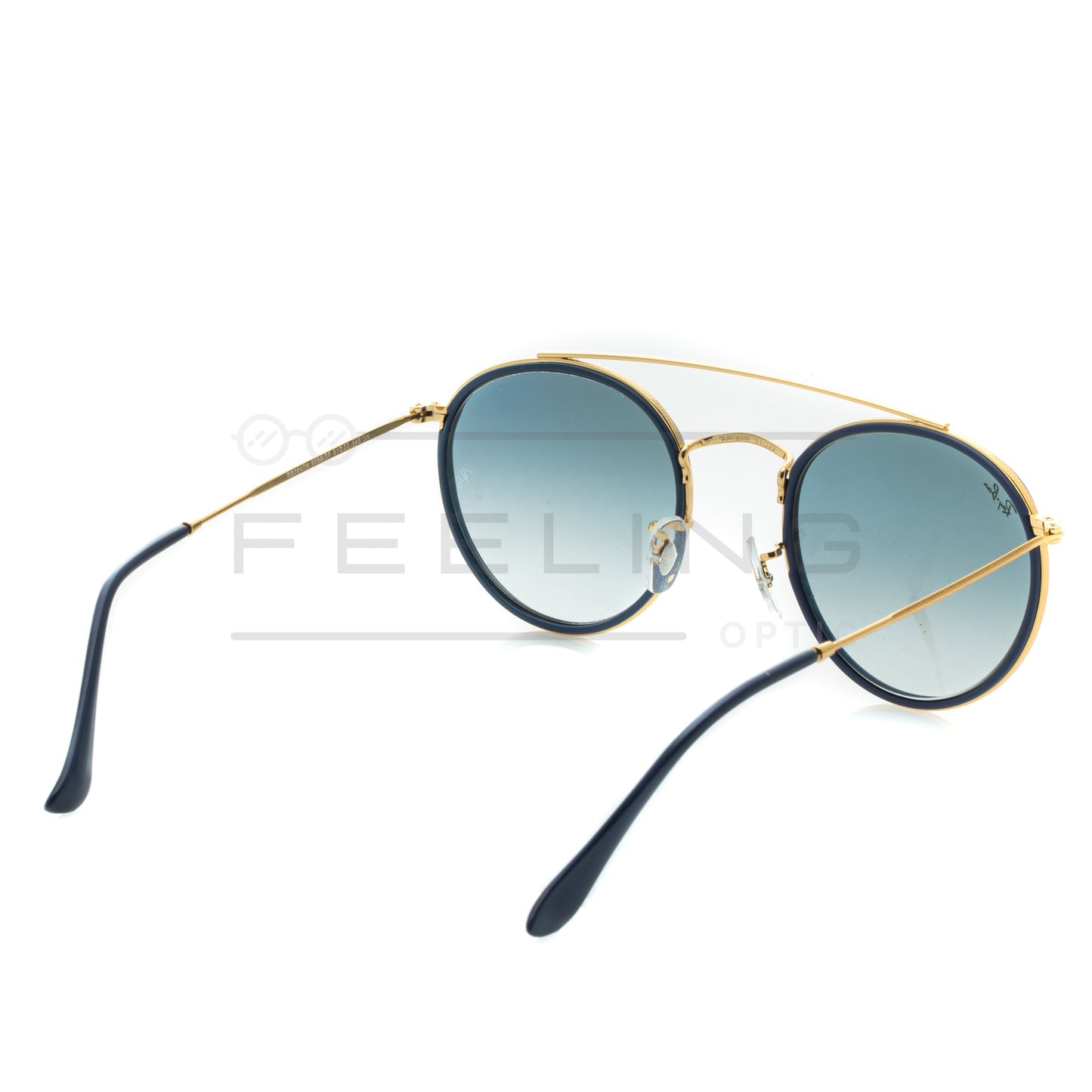 RAYBAN Double Bridge RB-3647N - Bleu & Gold