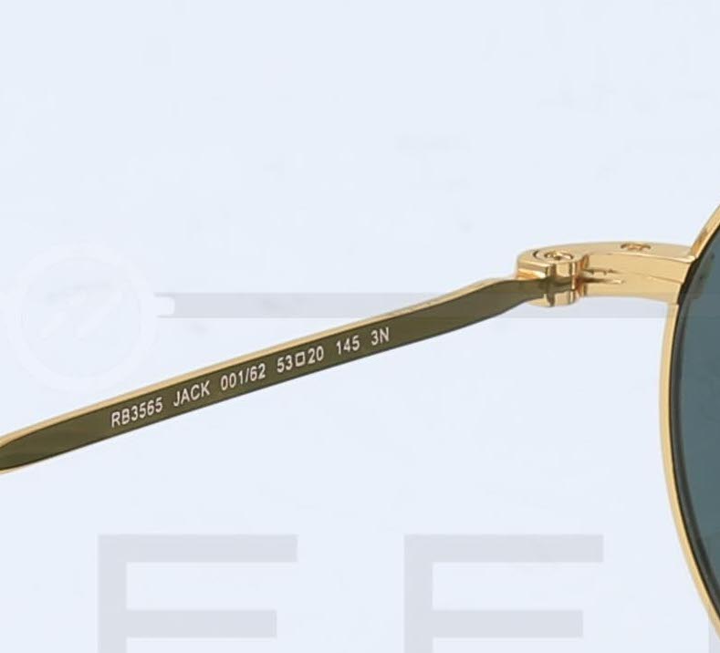 RAYBAN Jack RB-3565 - Noir & Gold
