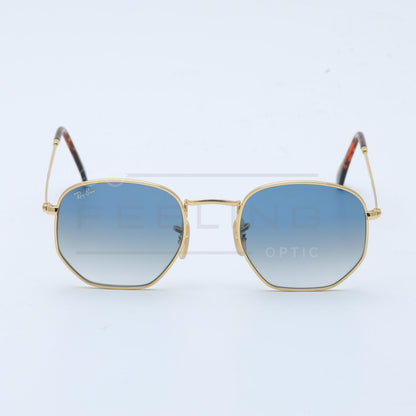 RAYBAN Hexago RB-3548 - Bleu & Gold
