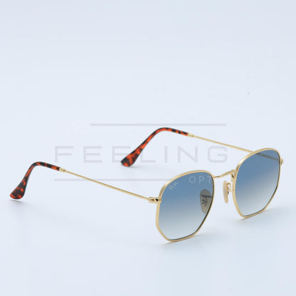 RAYBAN Hexago RB-3548 - Bleu & Gold