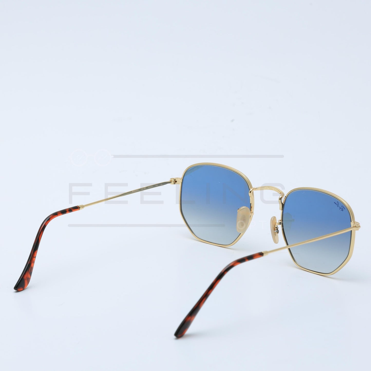 RAYBAN Hexago RB-3548 - Bleu & Gold