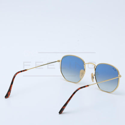 RAYBAN Hexago RB-3548 - Bleu & Gold