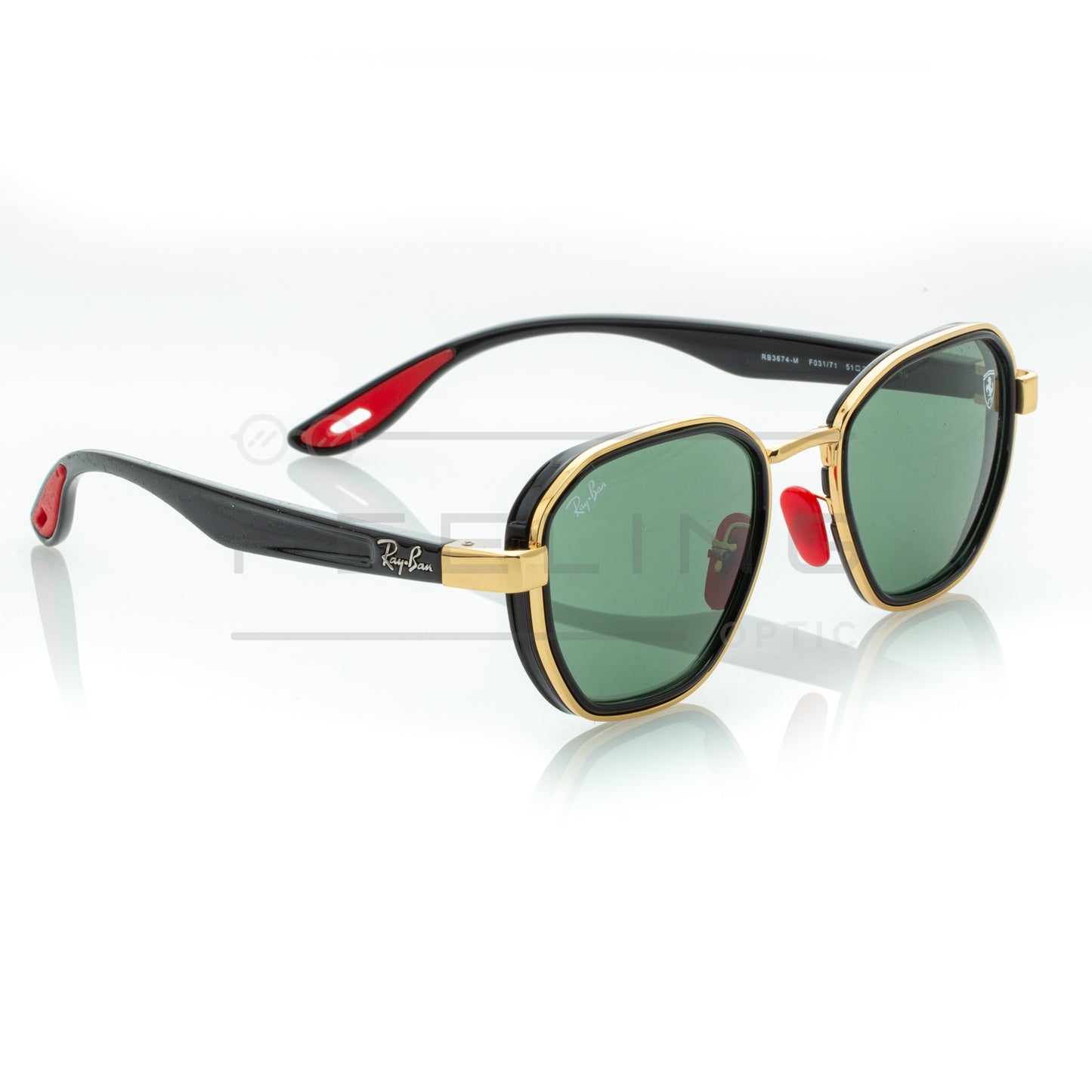 RAYBAN FERRARI RB-3674M - Vert & Gold