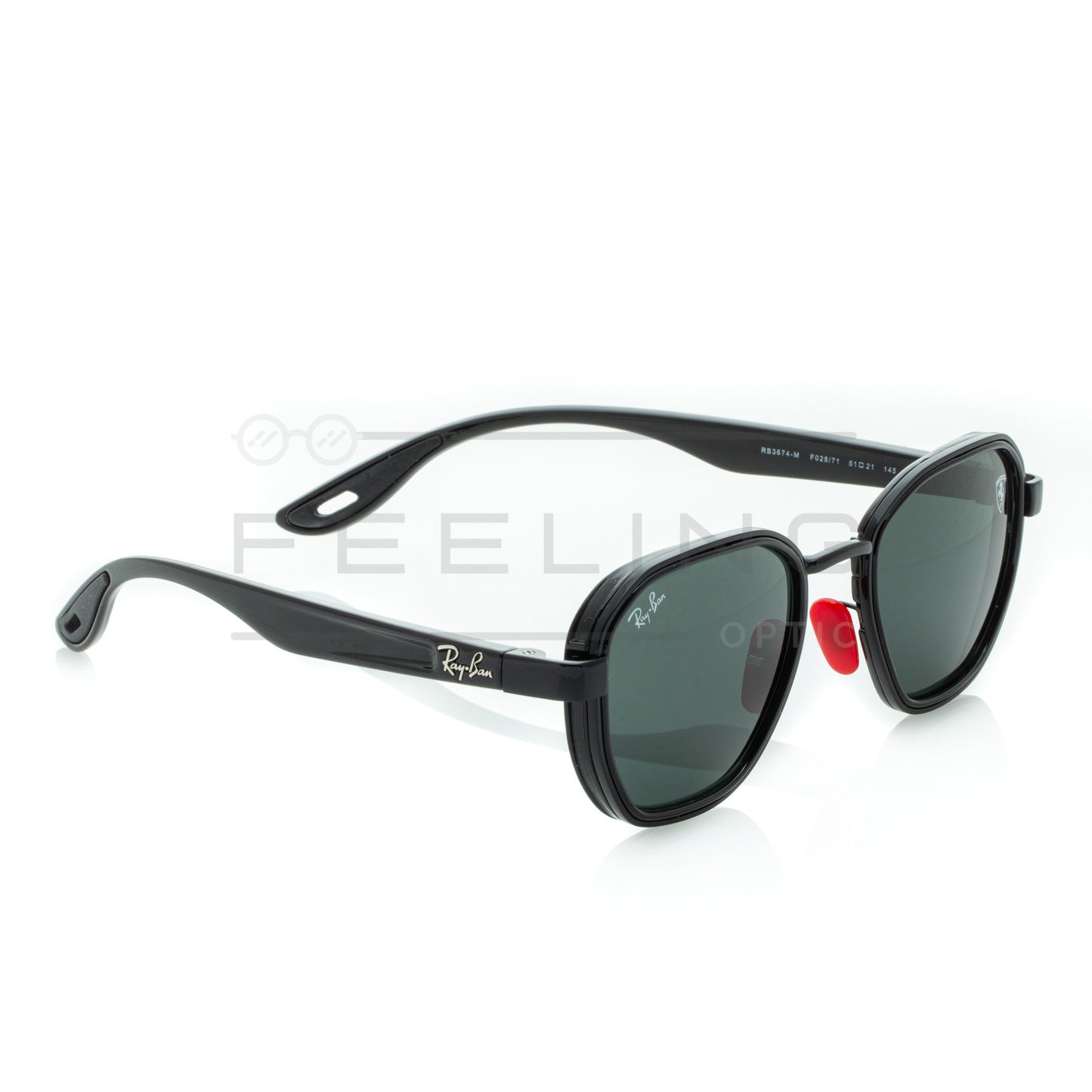 RAYBAN FERRARI RB-3674M - Noir & Rouge