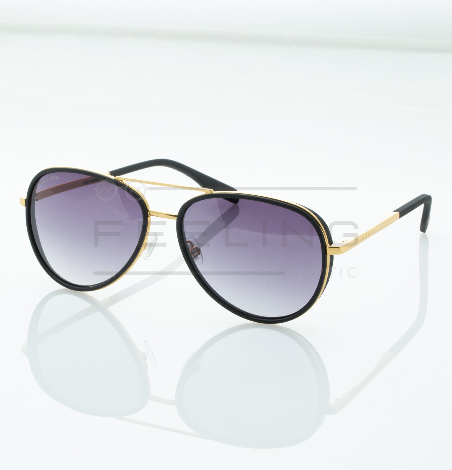HUGO BOSS 0510/S - Noir & Gold