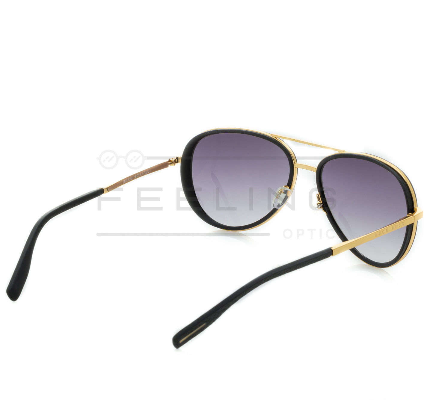 HUGO BOSS 0510/S - Noir & Gold