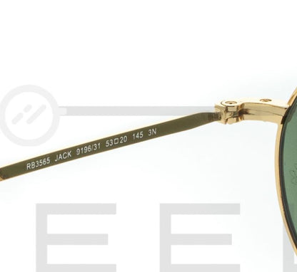 RAYBAN Jack RB-3565 - Vert & Gold