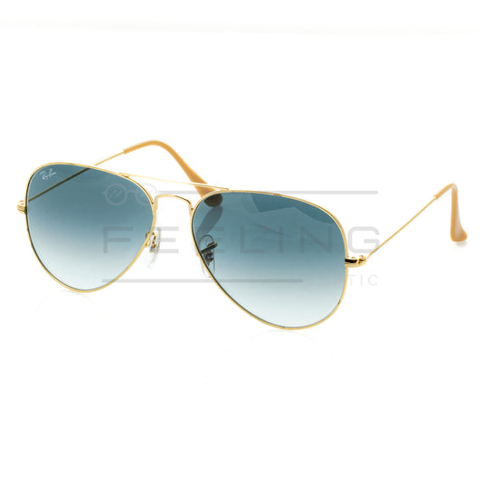 RAYBAN AVIATOR RB-3025 - Bleu & Gold