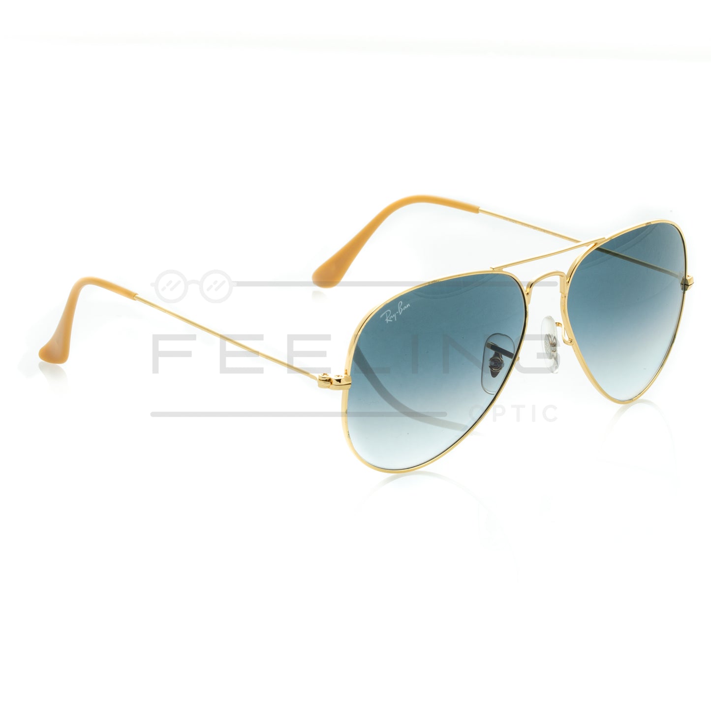 RAYBAN AVIATOR RB-3025 - Bleu & Gold