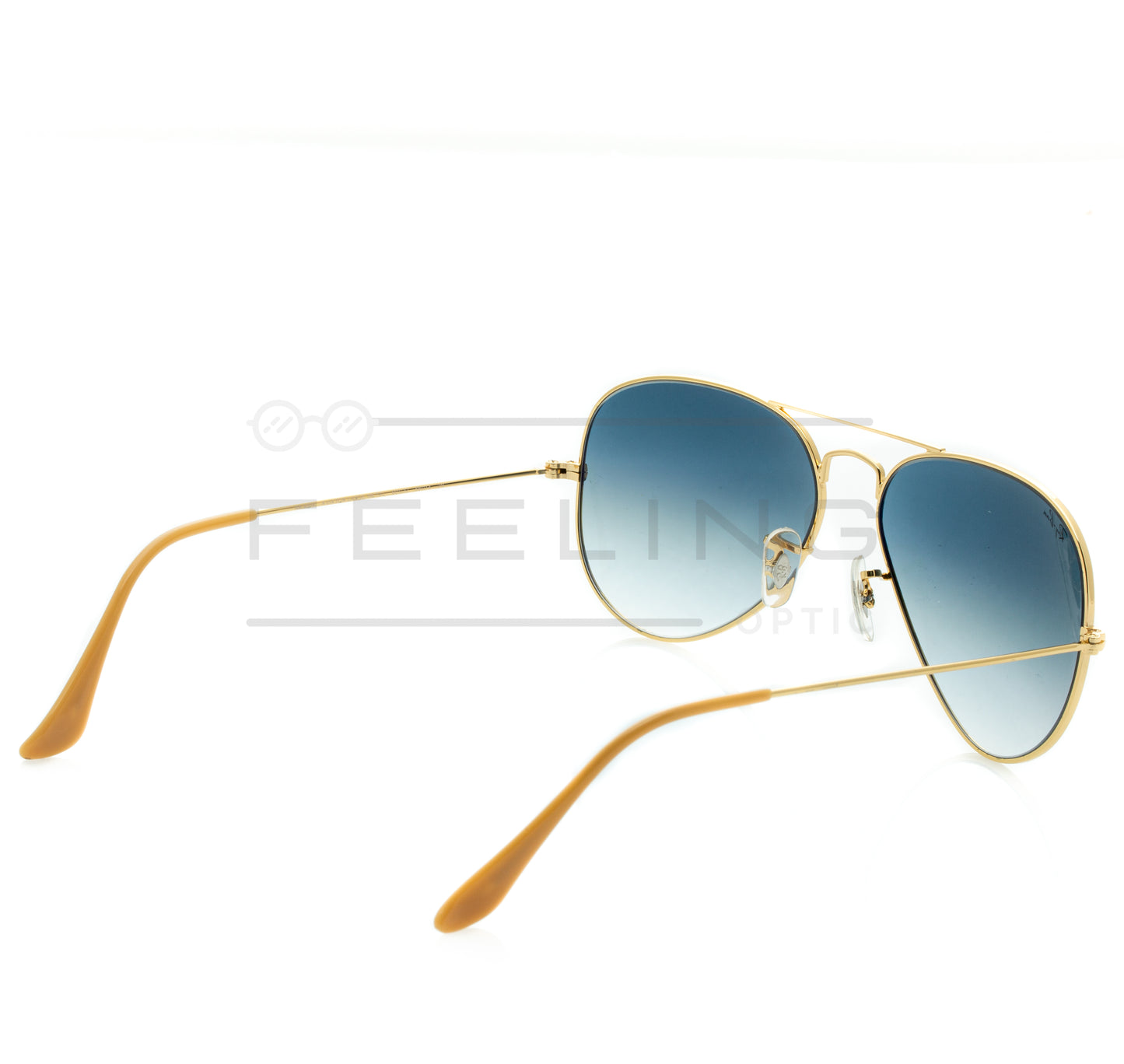 RAYBAN AVIATOR RB-3025 - Bleu & Gold