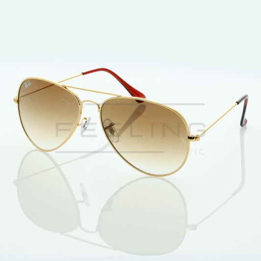 RAYBAN AVIATOR RB-3025 - Marron & Gold