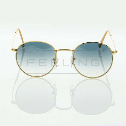 RAYBAN Round RB-3447 - Bleu & Gold