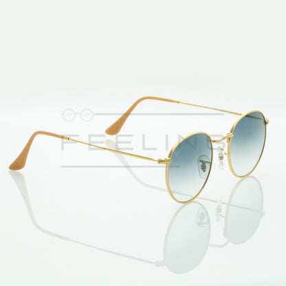 RAYBAN Round RB-3447 - Bleu & Gold