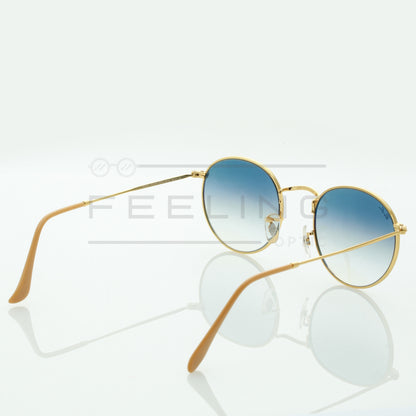 RAYBAN Round RB-3447 - Bleu & Gold