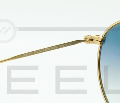 RAYBAN Round RB-3447 - Bleu & Gold