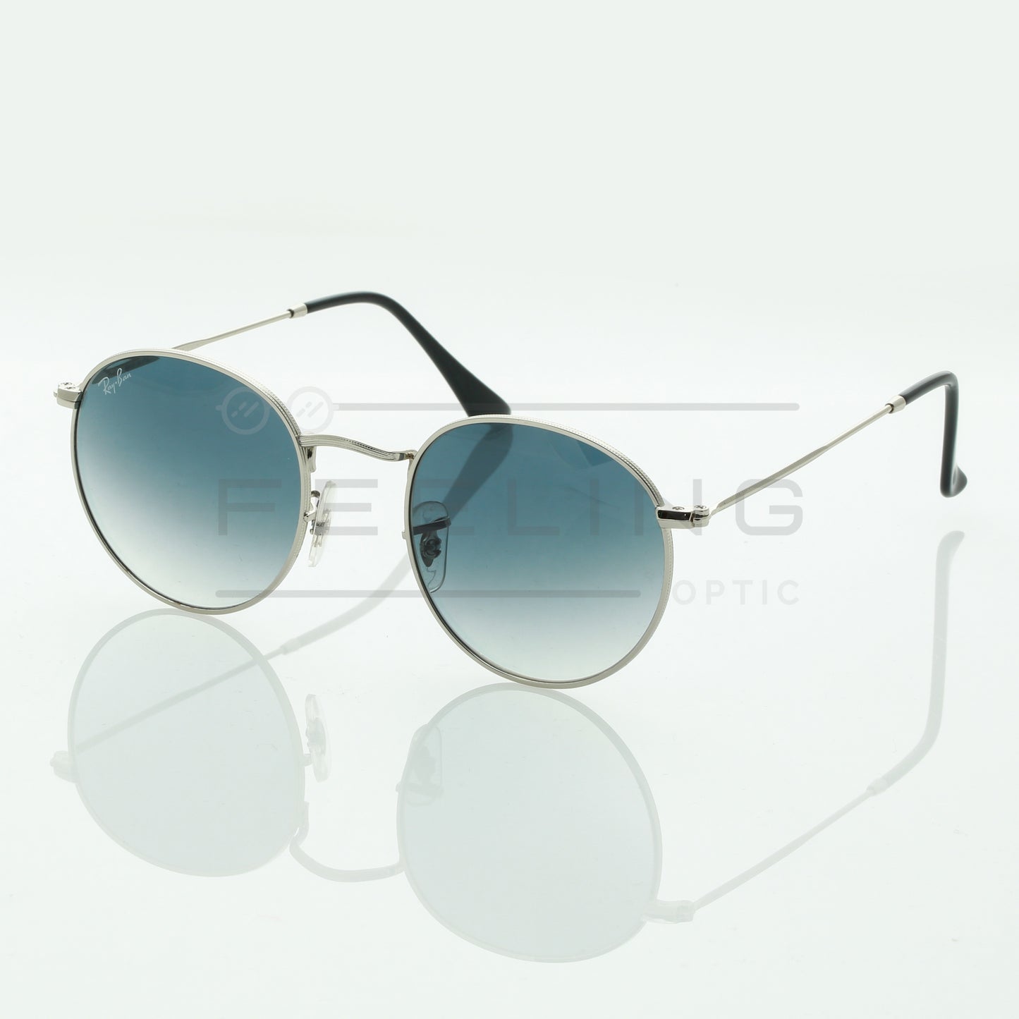 RAYBAN Round RB-3447 - Bleu & Gris