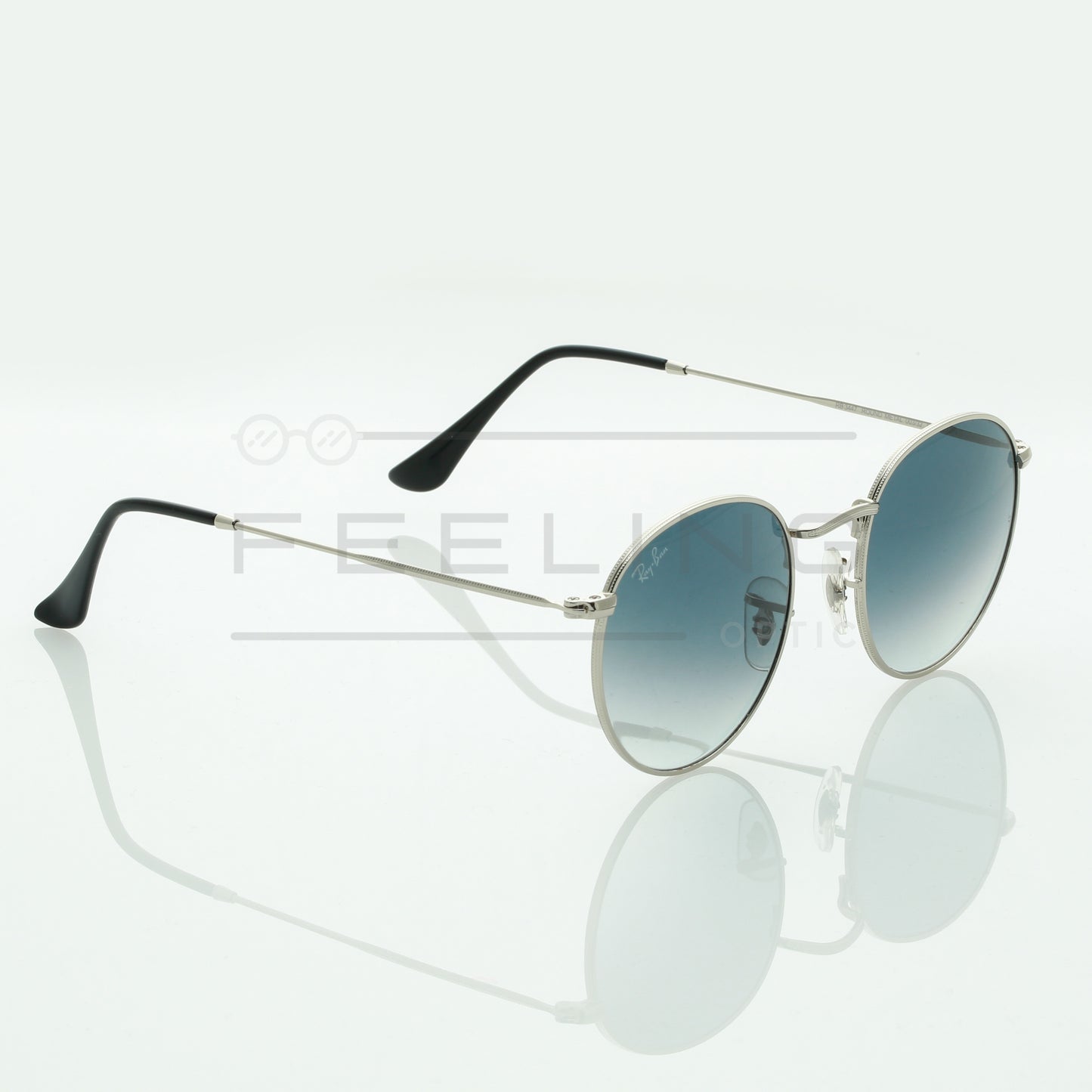 RAYBAN Round RB-3447 - Bleu & Gris