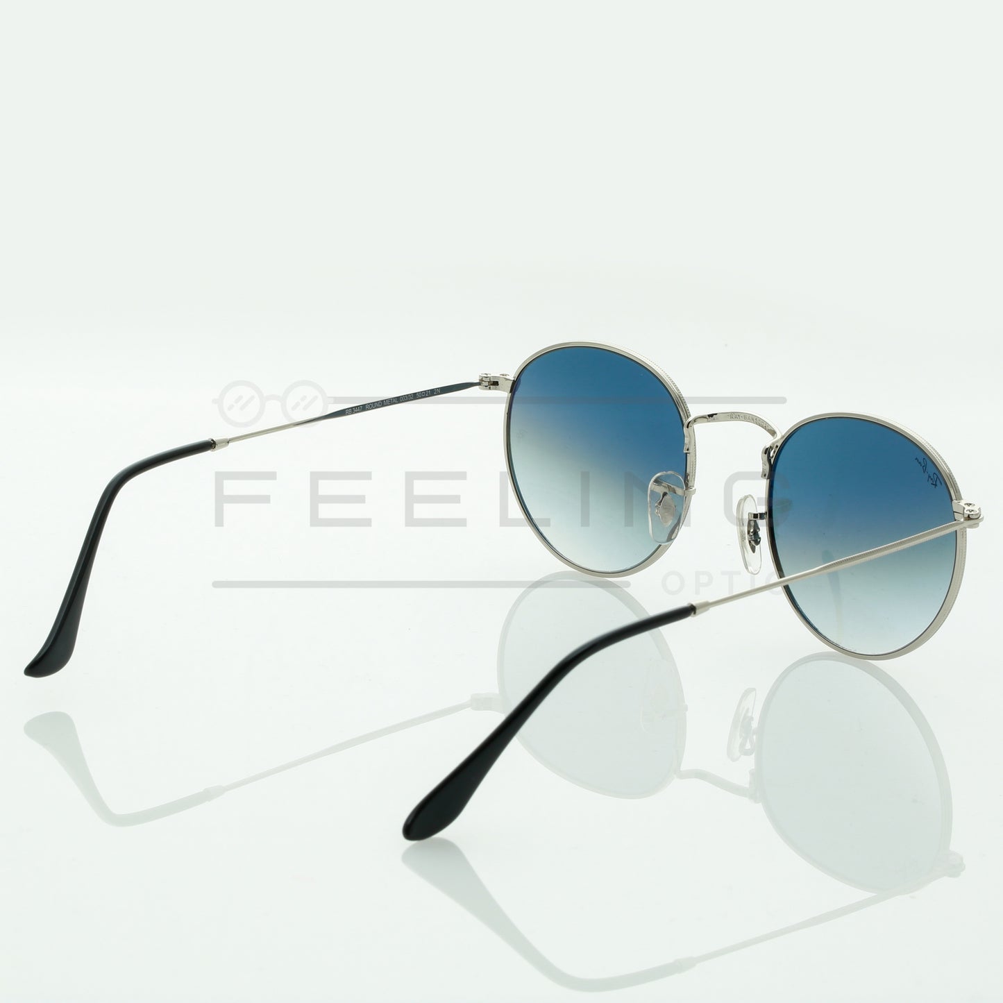 RAYBAN Round RB-3447 - Bleu & Gris