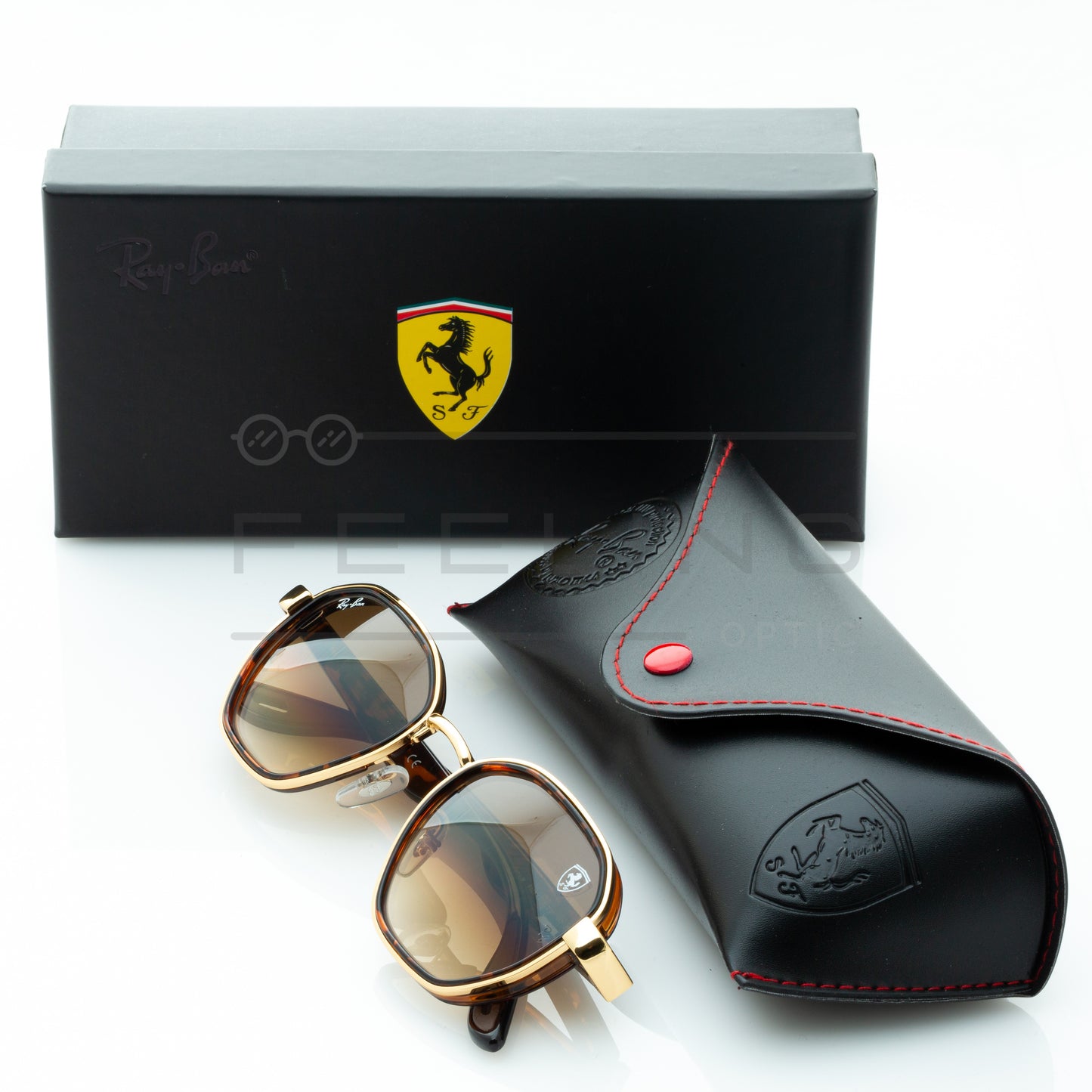 RAYBAN FERRARI RB-3674M - Marron & Havane