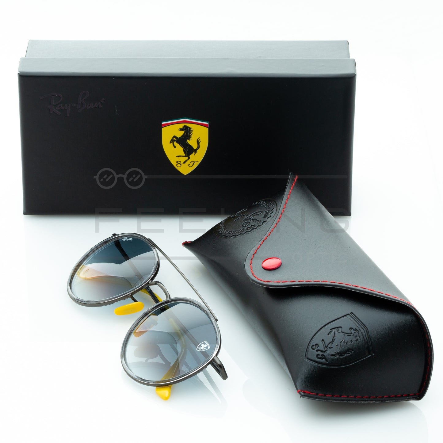 RAYBAN FERRARI RB-3647M - Gris & Jaune