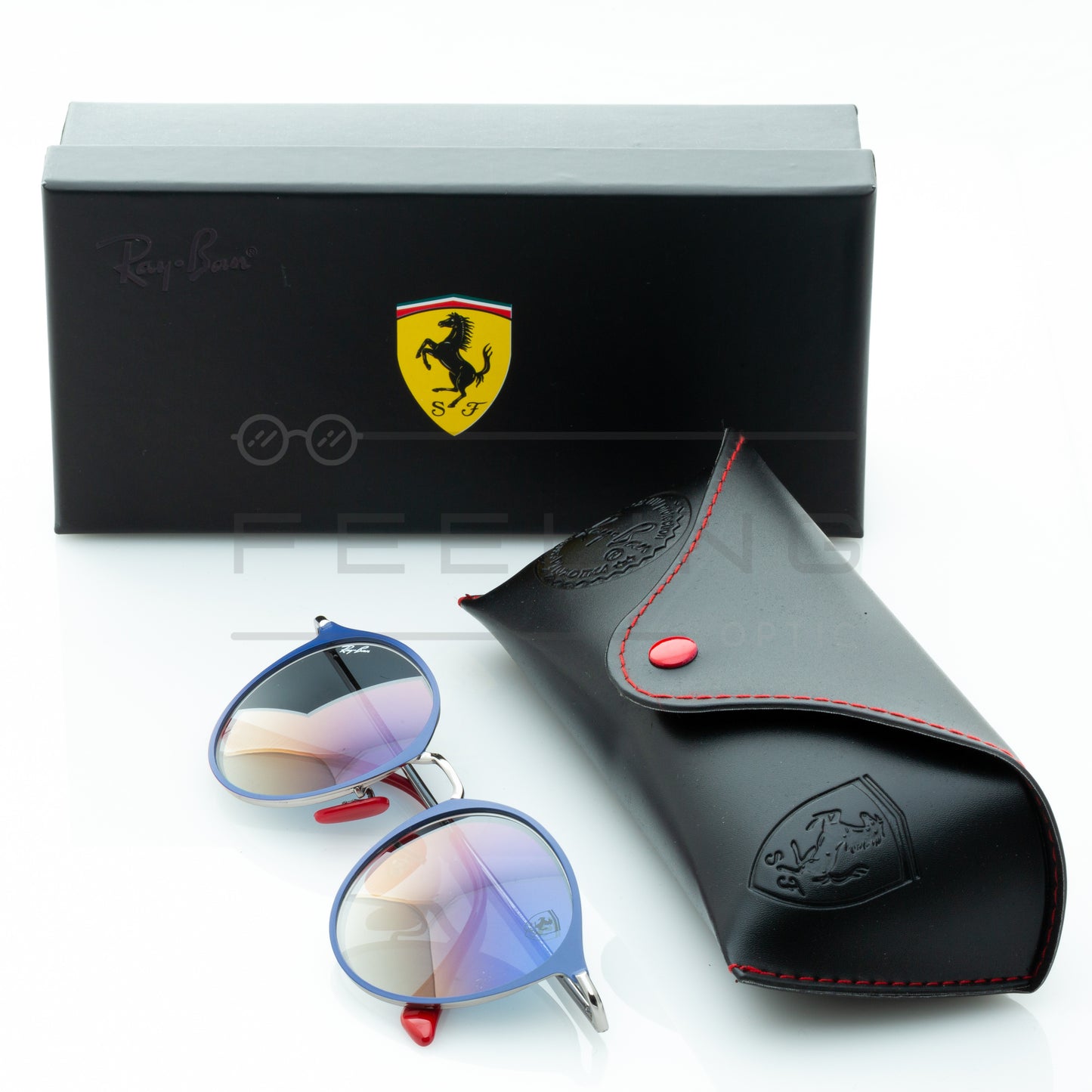 RAYBAN FERRARI RB-3602M - Bleu & Rouge