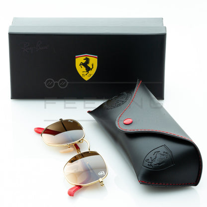 RAYBAN FERRARI RB-3548NF - Marron & Rouge