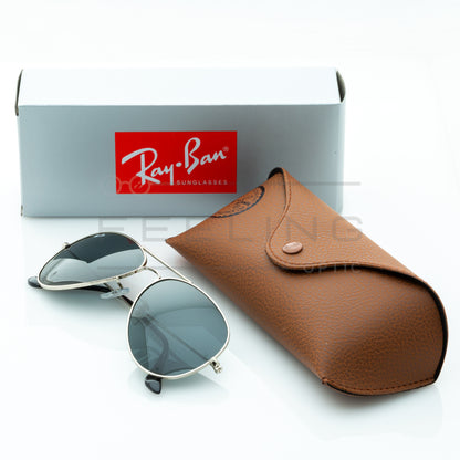 RAYBAN AVIATOR RB-3025 - Noir & Gris