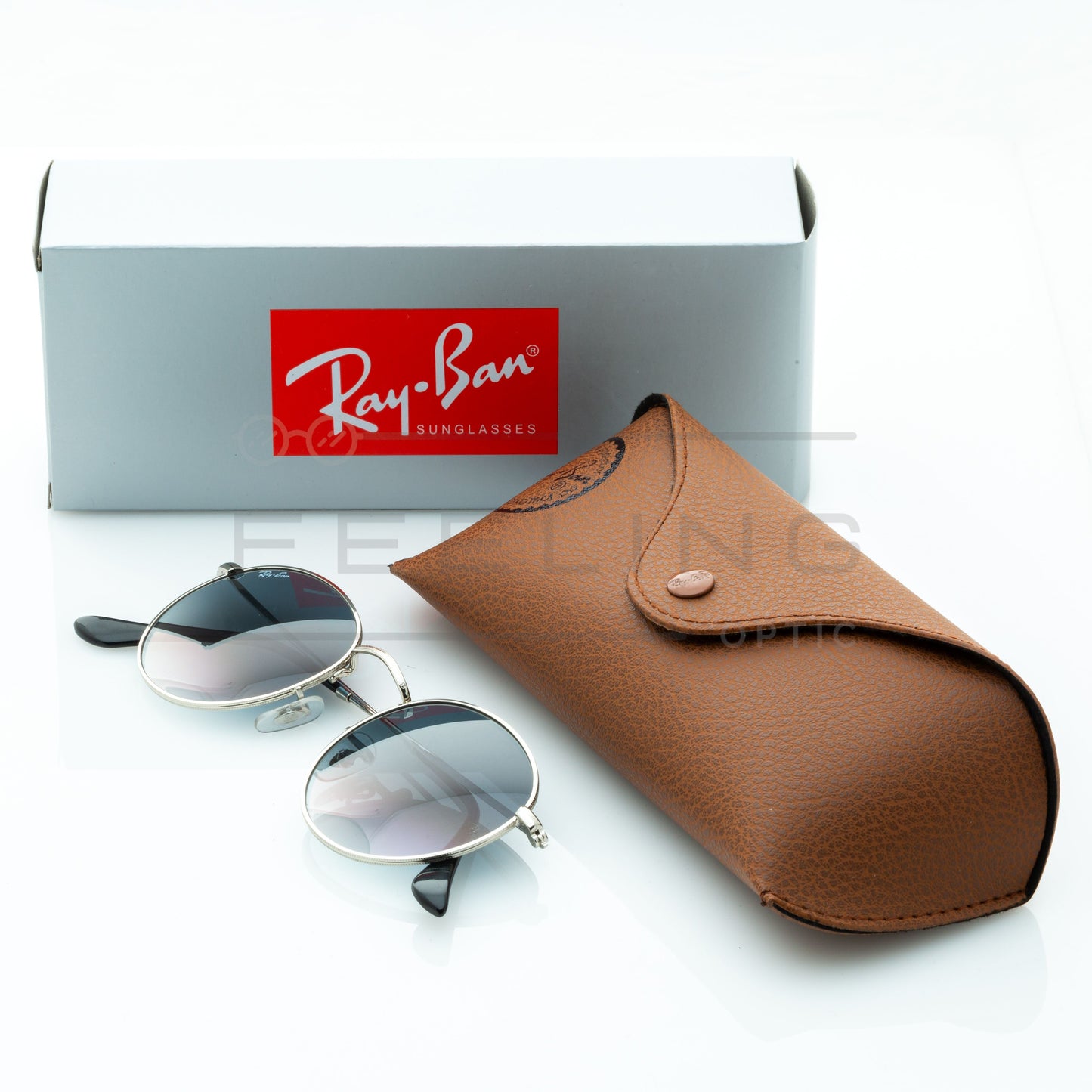 RAYBAN Round RB-3447 - Bleu & Gris