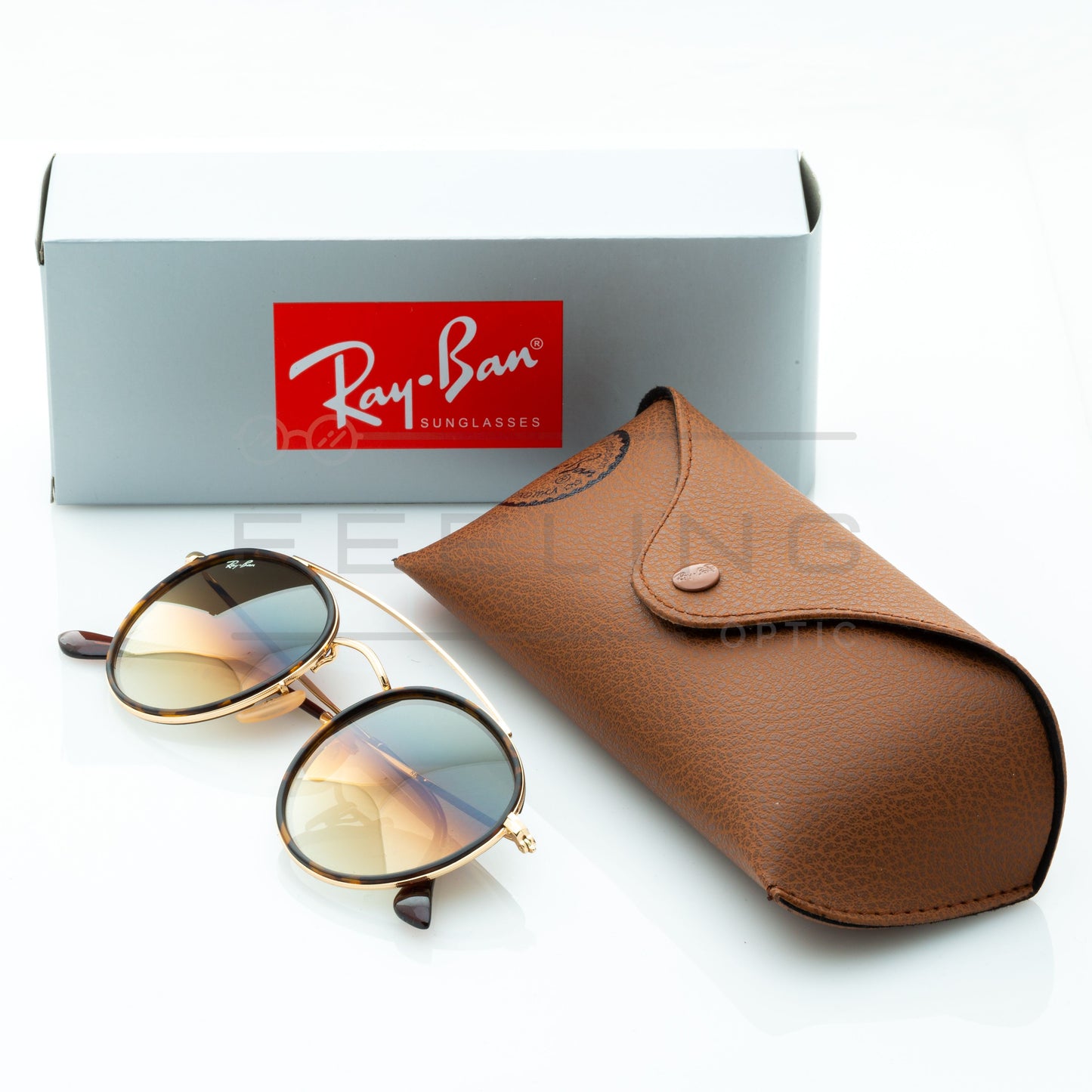 RAYBAN Double Bridge RB-3647N - Marron & Gold