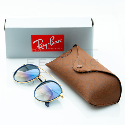 RAYBAN Double Bridge RB-3647N - Bleu & Gold