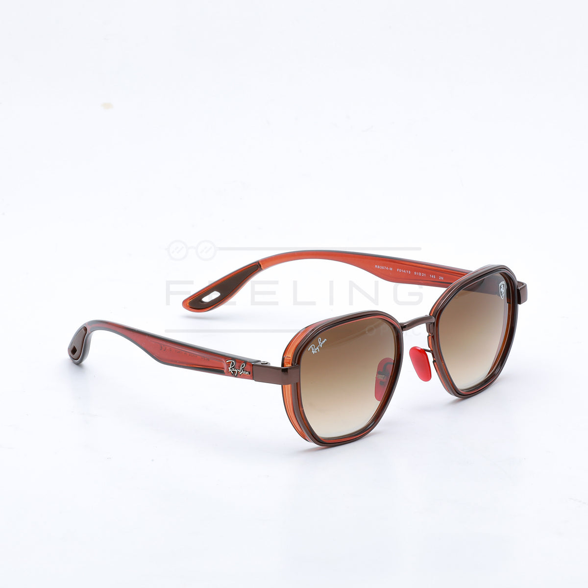 RAYBAN FERRARI RB-3674M - Marron & Rouge