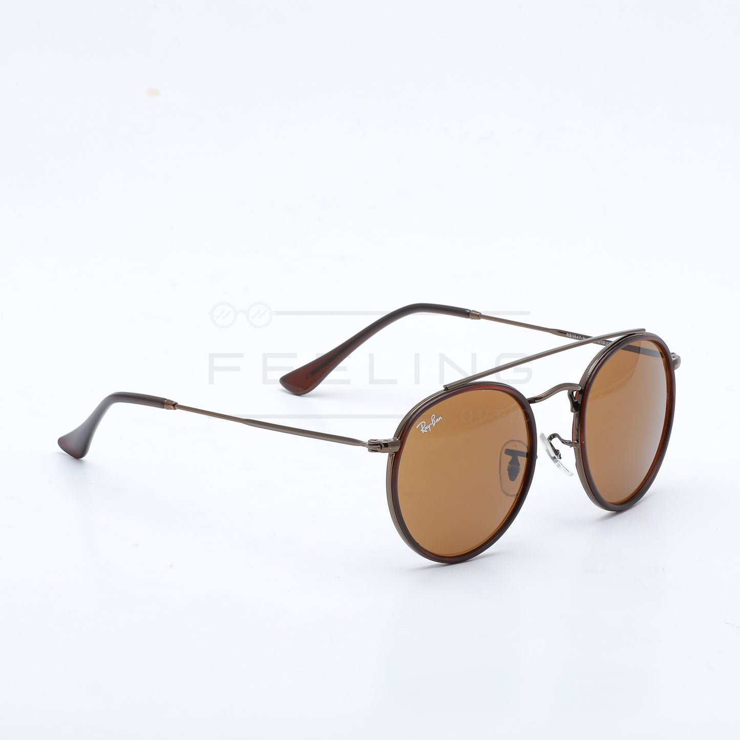 RAYBAN Double Bridge RB-3647N - Marron & Bronze