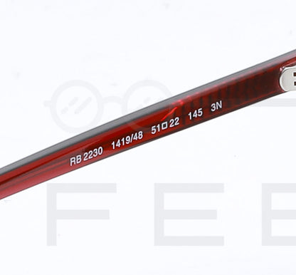 RAYBAN RB-2230 - Noir & Rouge