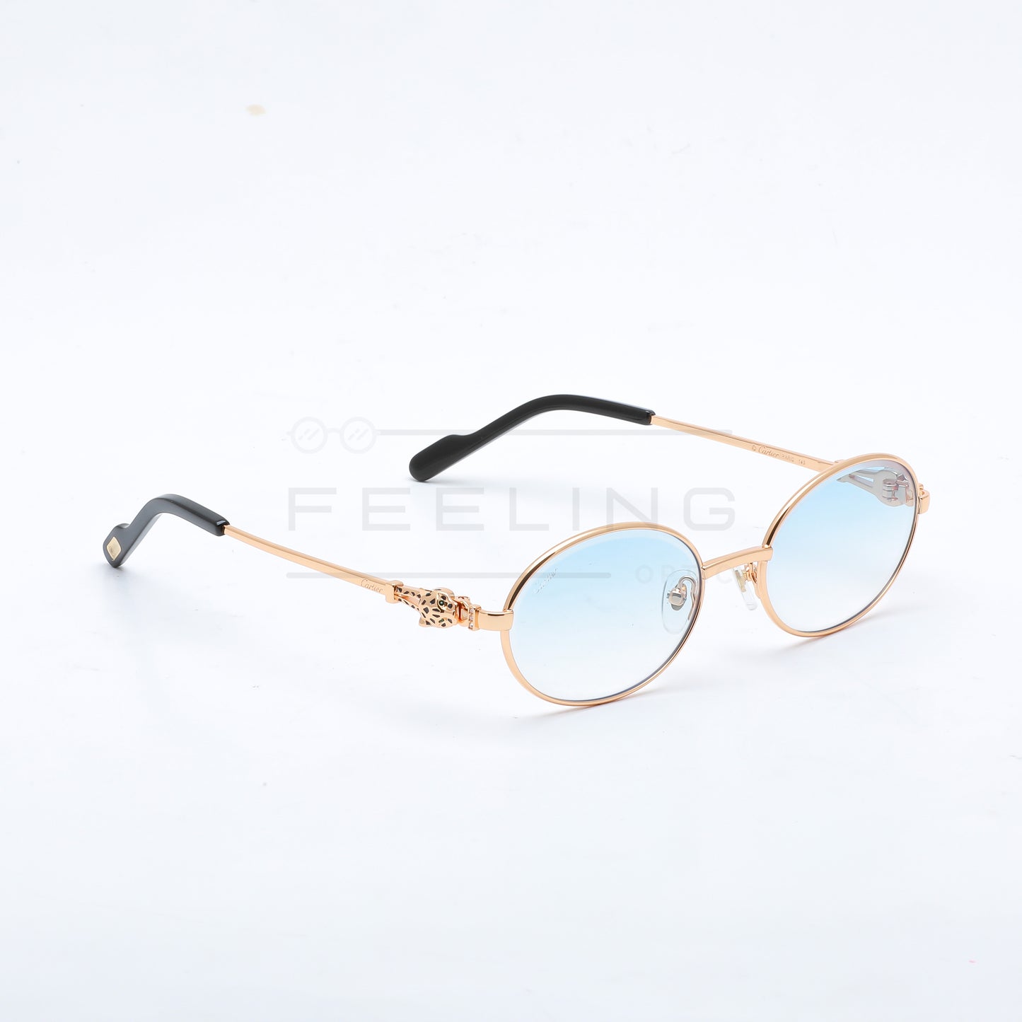 CARTIER CT01840O - Bleu & Gold