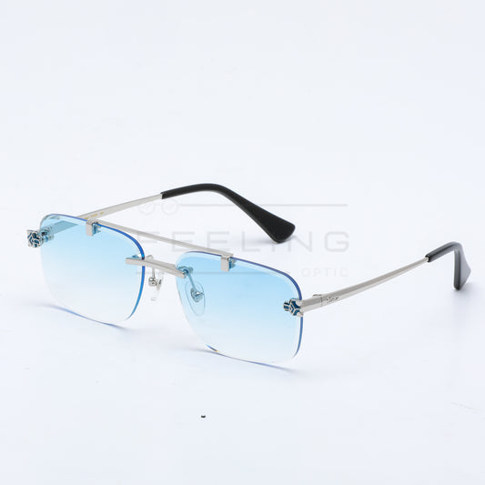 CARTIER CT01585O - Bleu Dégradé & Silver