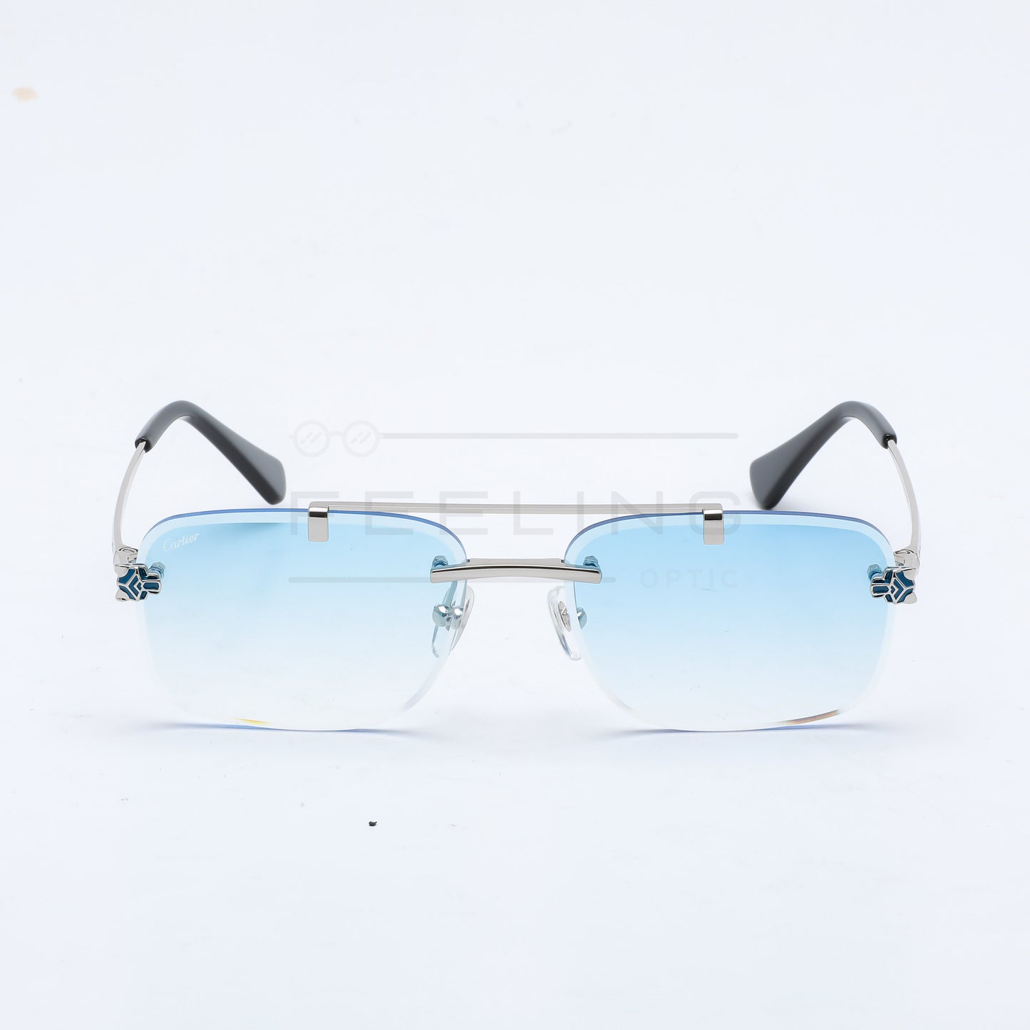 CARTIER CT01585O - Bleu Dégradé & Silver