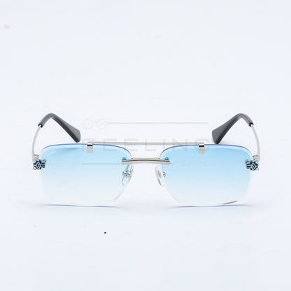 CARTIER CT01585O - Bleu Dégradé & Silver