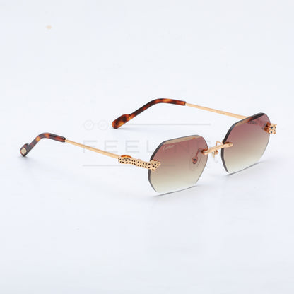 CARTIER CT0756S - Marron Dégradé & Gold