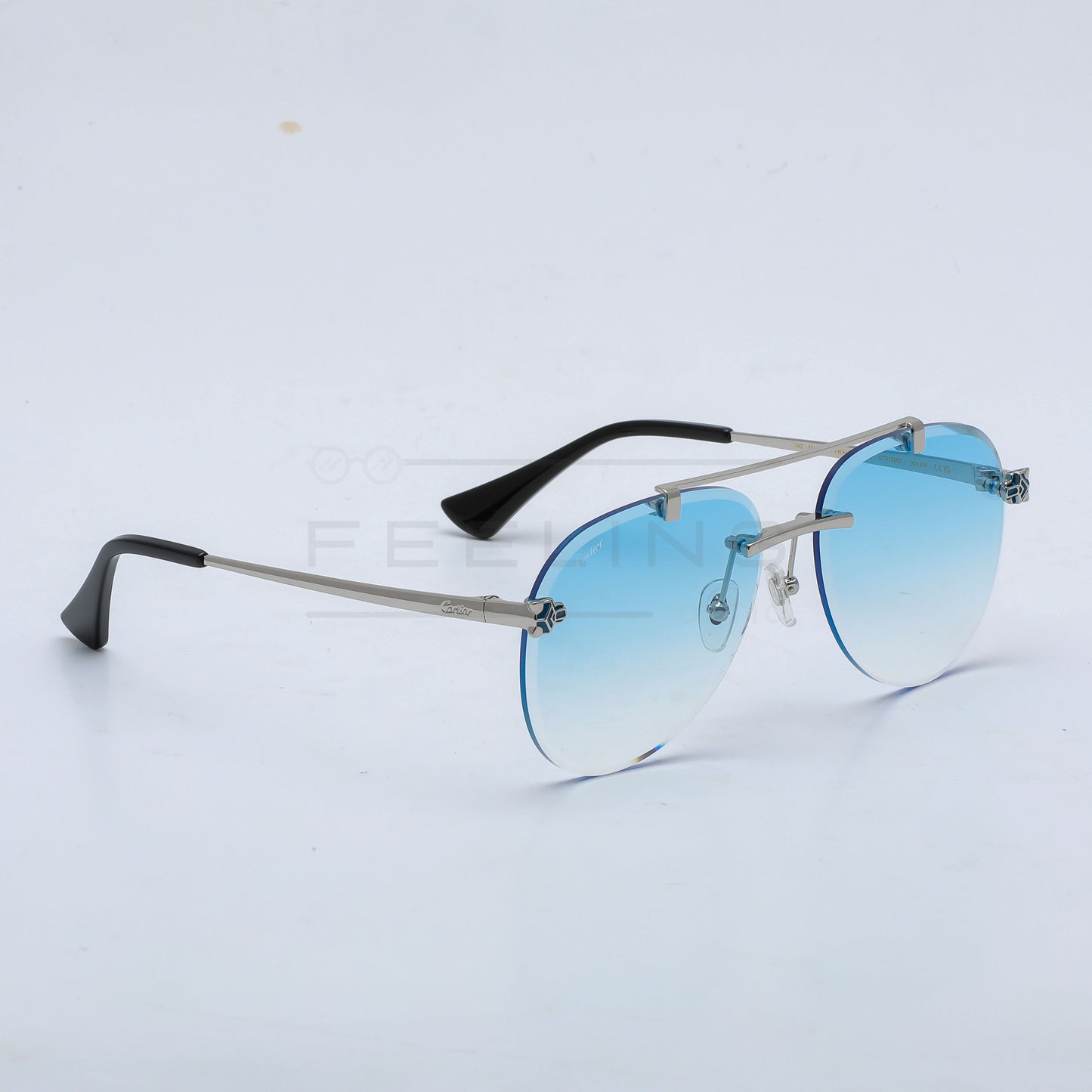 CARTIER CT01586O - Bleu Dégradé & Gris